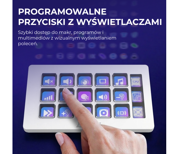 Ajazz AKP153E USB biały - 1536406 - zdjęcie 7